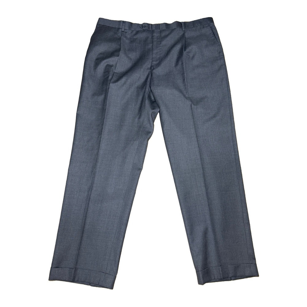 Hart Schaffner Marx Mens Regular fit Dress Suit Pants Size 44 Dark Grey Wool